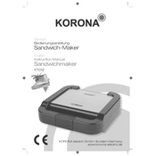 Korona 47012 Sandwich Maker manual cover