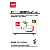 RCA RNSMU6036 TV manual cover