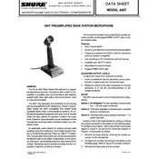 Shure 450T Microphone manual cover