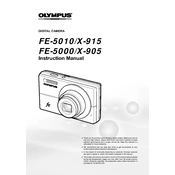 Olympus FE-5000 manual cover