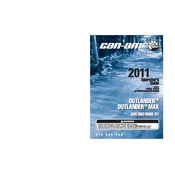 Can-Am Outlander 500 2011 Vehicle manual cover