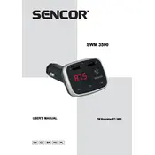 Sencor SWM 3500 Transmitter manual cover