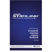 Subaru Crosstrek 2.0i Limited Starlink 2018 manual cover