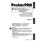 Poulan Pro BVM200 LE Blower manual cover