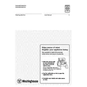 Westinghouse WWW9024M5WA Washing Machine manual cover