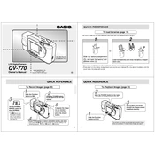 Casio QV770 Camera manual cover