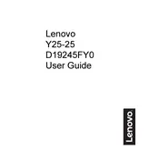 Lenovo Y25-25 66AA-GAC6-WW Monitor manual cover