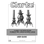 Clarke 6910040 Potbelly Large Classic Cast Iron Stove manual cover