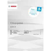 Bosch Citrus Press MUM5XW40G Kitchen Machine manual cover