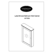 Crosley CF7005 Mirror Cabinet manual cover