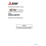 Mitsubishi COC4-A01D1 Relay manual cover