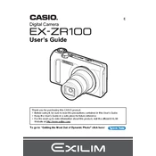 Casio EXZR100 Camera manual cover