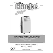 Clarke 3230575 AC10050 Portable Air Conditioner manual cover