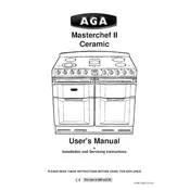 AGA Masterchef II Ceramic Cooker manual cover