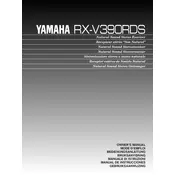 Yamaha RX-V390RDS Receiver manual cover