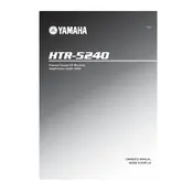 Yamaha HTR-5240 Receiver manual cover