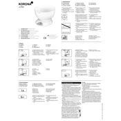 Korona 77705 Scale manual cover