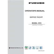 Furuno Model 1815 Radar manual cover