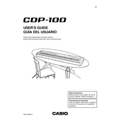 Casio CDP100 Keyboard manual cover