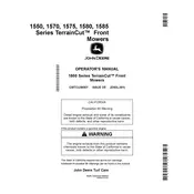 John Deere TerrainCut 1570 Mower manual cover