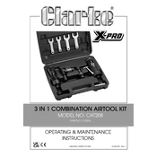 Clarke 3120525 CAT208 3 in 1 Combination Airtool Kit manual cover