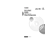 Canon Selphy DS810 manual cover