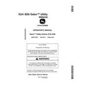 John Deere XUV 825i Gator Utility Vehicle manual cover