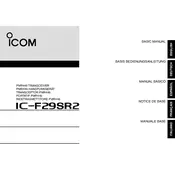 Icom IC-F29SR2 Transceiver manual cover