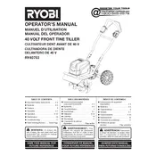 Ryobi RY40703 Tiller manual cover