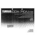 Yamaha CDX-710 U Disc Player manual cover