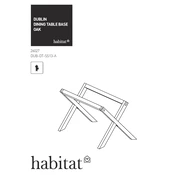 Habitat Dublin DUB-DT-SS13-A 1889983 Table manual cover