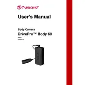 Transcend DrivePro Body 60 Body Camera manual cover