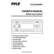 Pyle PLCDCS220MP CD Player manual cover