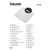 Beurer GS 58 Scale manual cover