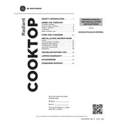 GE JP3021 JP3021DPBB Cooktop manual cover