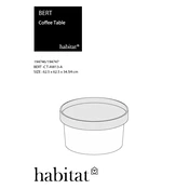 Habitat Bert BERT-CT-AW13-A 1472046 Table manual cover