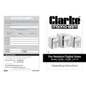 Clarke 7710100 CS1062 Strong-Arm Fire Resistant Digital manual cover