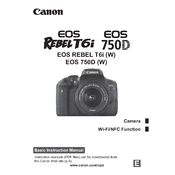 Canon EOS Rebel T6i manual cover