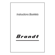 Brandt AG206XE1 Hood manual cover