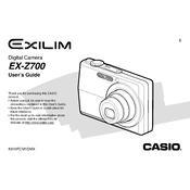 Casio EXZ700 Camera manual cover