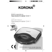 Korona 47015 Sandwich Maker manual cover