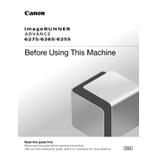 Canon imageRUNNER ADVANCE 6255 manual cover