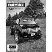 Power Wheels Mattel Craftsman K3033 Toy manual cover