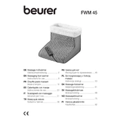 Beurer FWM 45 Foot Warmer manual cover