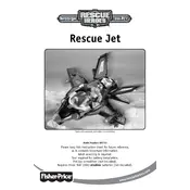 Fisher Price Mattel Rescue Heroes Voice Tech Rescue Jet B5733 Toy manual cover