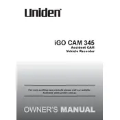 Uniden iGO CAM 345 Recorder manual cover