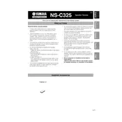 Yamaha NS-C325 Speaker manual cover