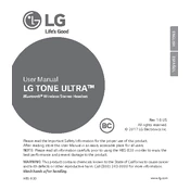 LG TONE Ultra HBS-820 Black Headset manual cover