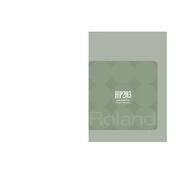 Roland HP203 manual cover