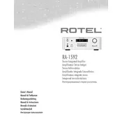 Rotel RA-1592 Amplifier manual cover